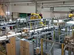 Palletizing on 2 robots