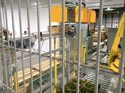 Palletizing in greenhouse complex