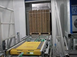 Pallet handling with shuttle